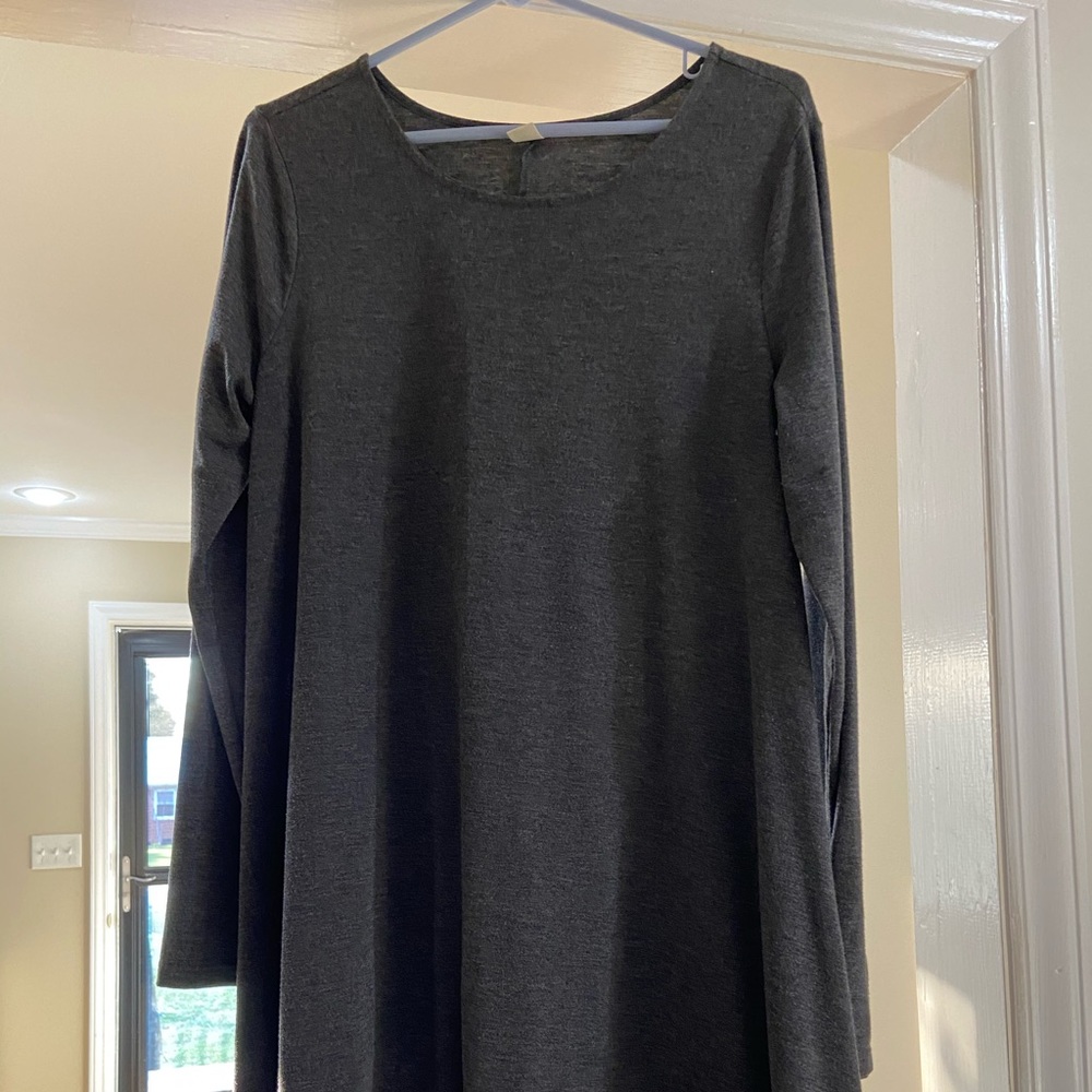 Grey Long-sleeve Old Navy Dress szLarge